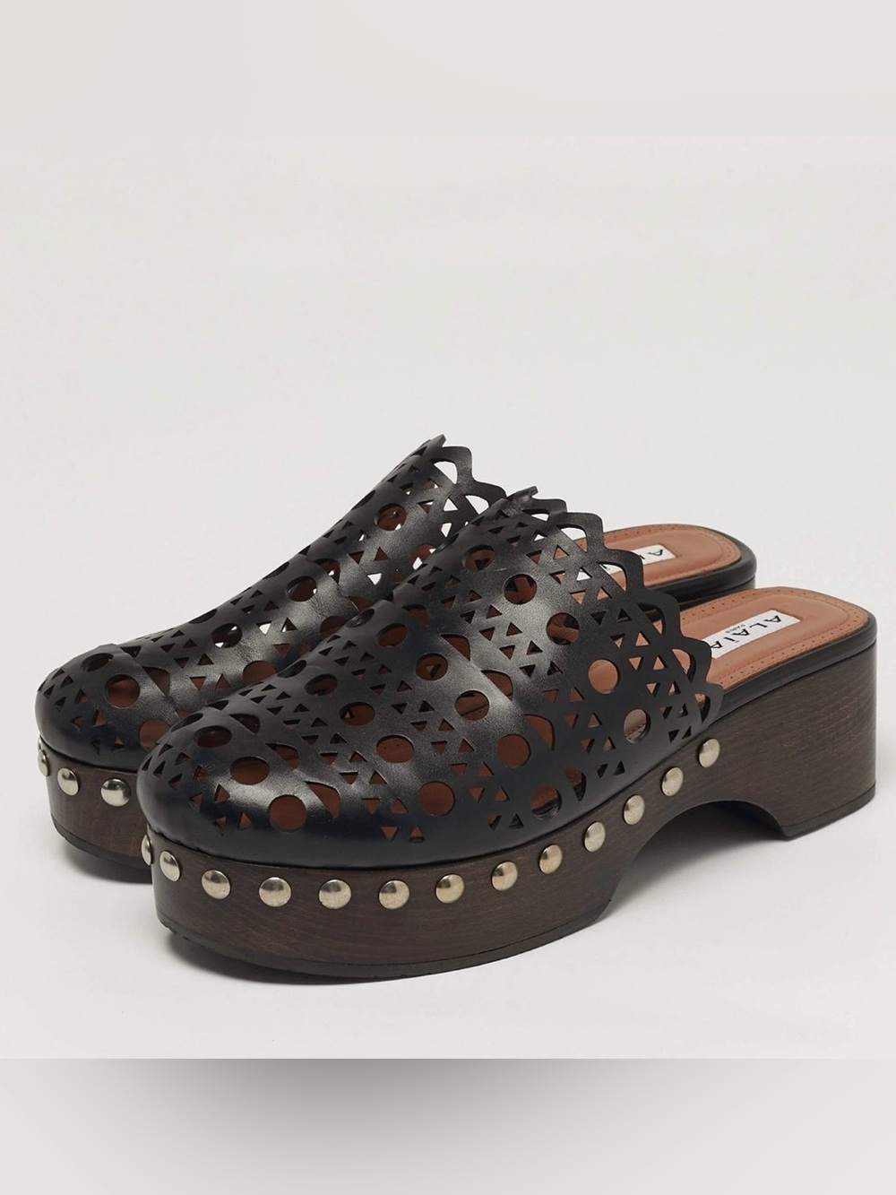 ALAÏA Black Vienne Clogs size 40